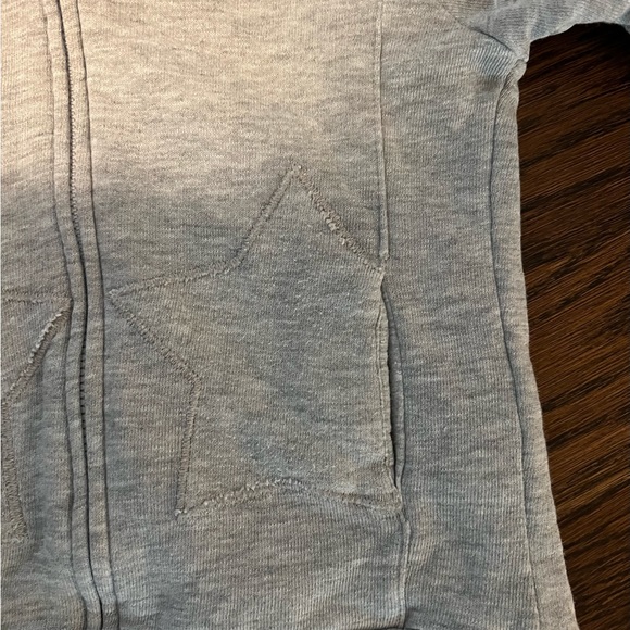 Zara boys sz 2-3 years zipper hoodie grey with star pockets excellent condition - Picture 4 of 4